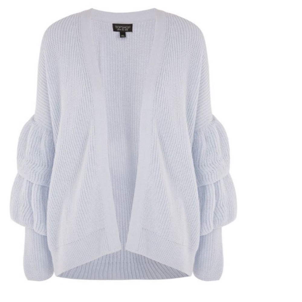 Layered Ruffle Sleeve Cardigan